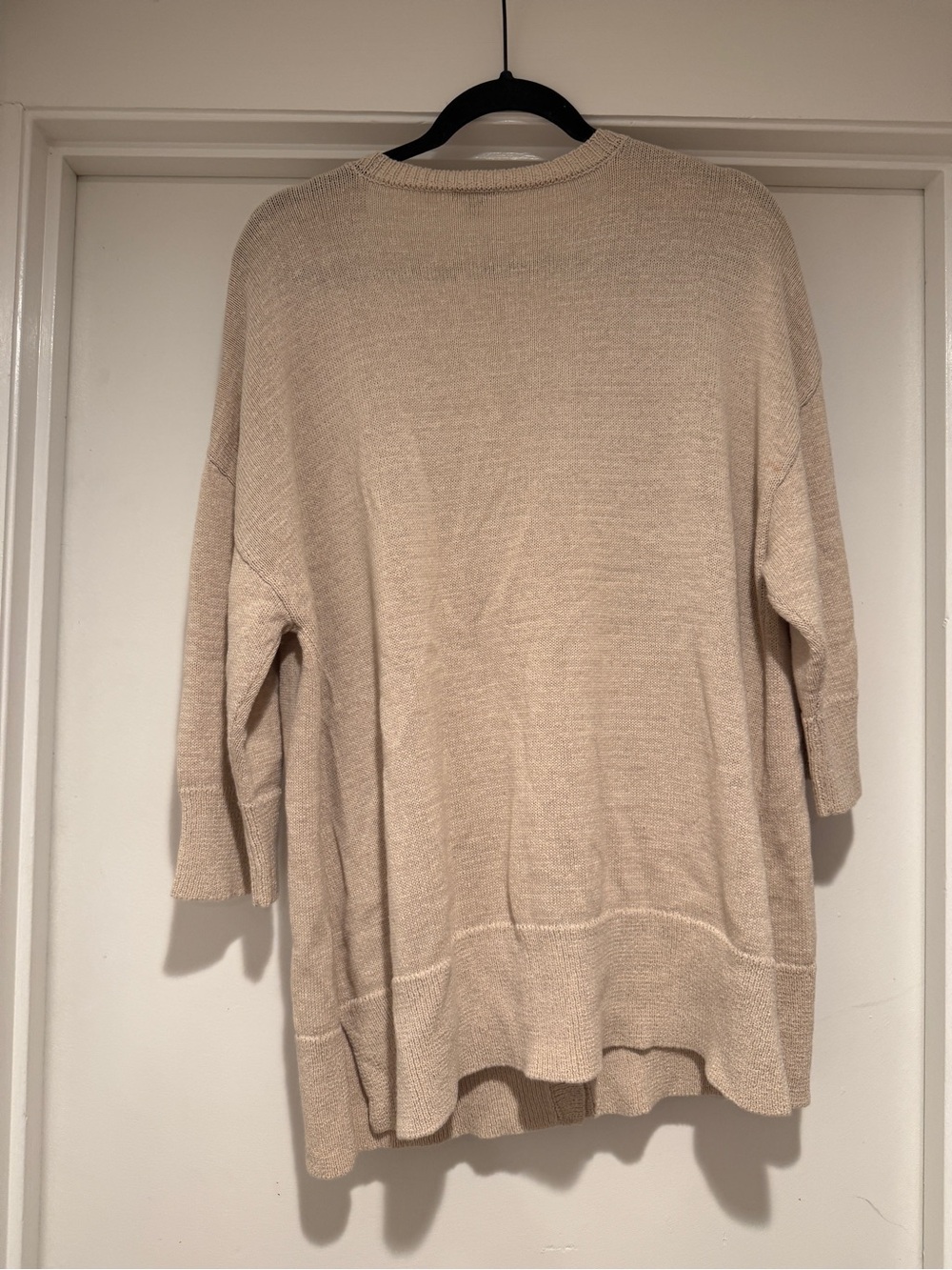 J Jill Women's Sweater Cardigan Linen Cotton Blend Palm Tree Embroidery Size XL - Picture 6 of 9